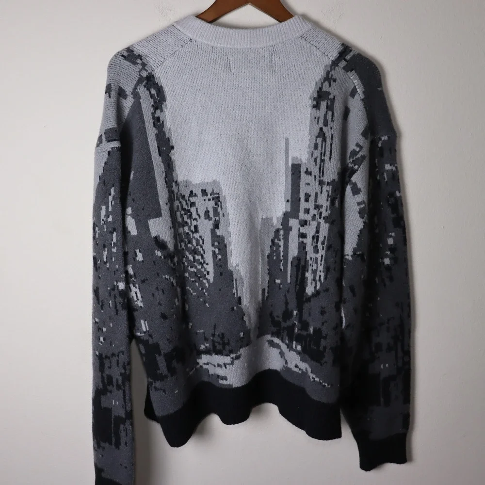 Abercrombie & Fitch Notorious BIG Graphic Sweater Grey